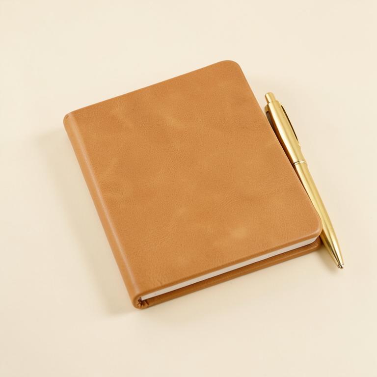Leather Journal & Brass Pen